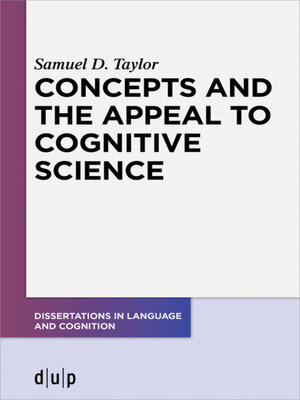 cover image of Concepts and the Appeal to Cognitive Science